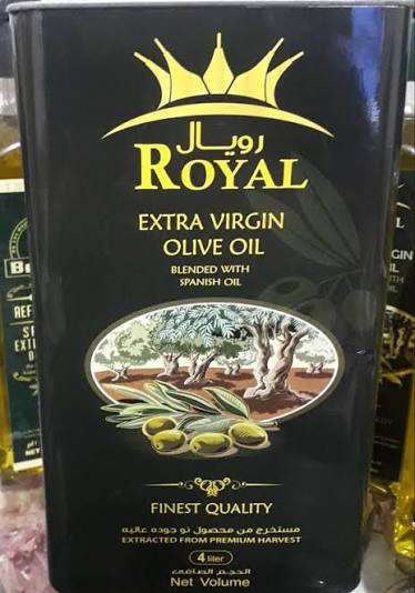 روغن زیتون ۴ لیتری رویال ساخت اسپانیا قسطی 4 قسطه